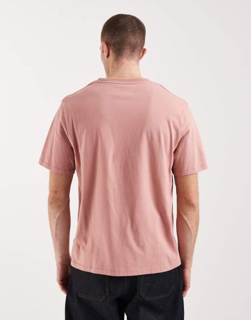 Timberland – Kurzärmliges T-Shirt in Aschrosa mit Stapellogo, 5 von 5