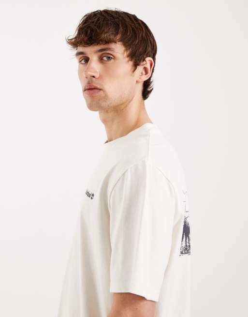 Timberland - Lake house - T-shirt avec imprimé au dos - Blanc vintage, 4 de 5