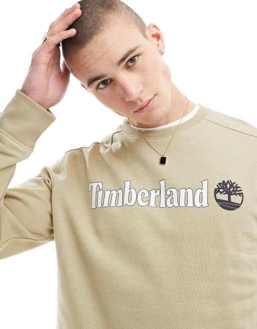 Beige timberland sweatshirt sale