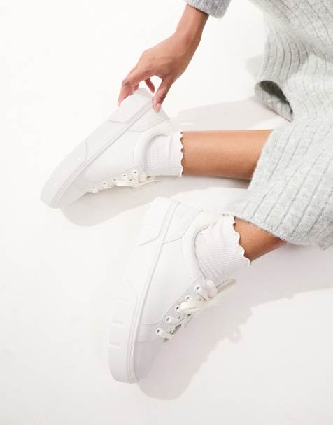 Timberland Laruel Court trainer in triple white - view 1