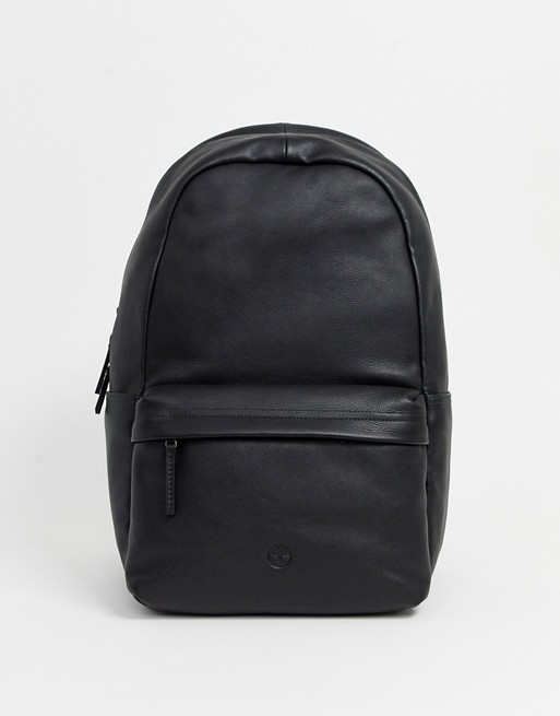 Timberland leather backpack in black
