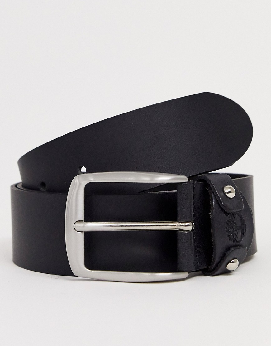 Timberland leather belt in black