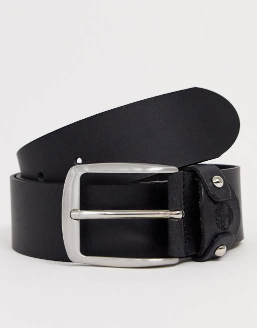 Timberland - Leren riem in zwart