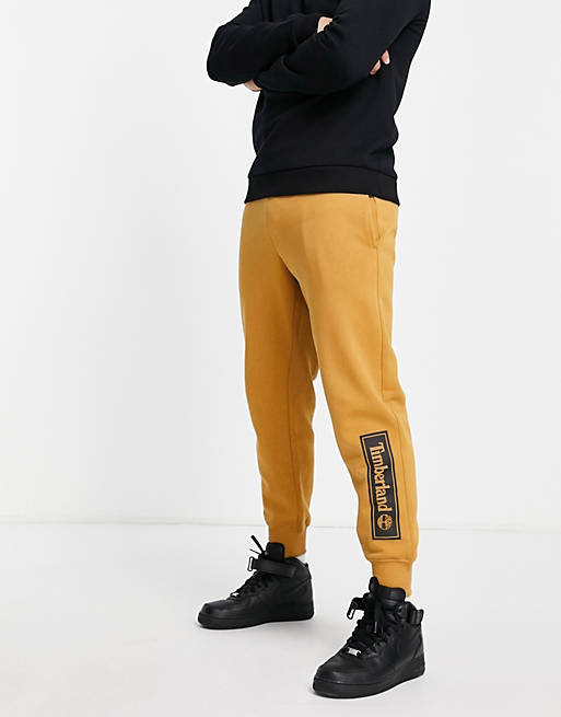 Tracksuits Timberland Linear Logo joggers in wheat tan 