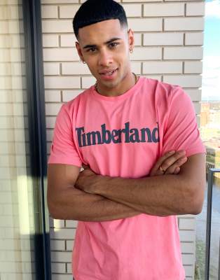 pink timberland shirt