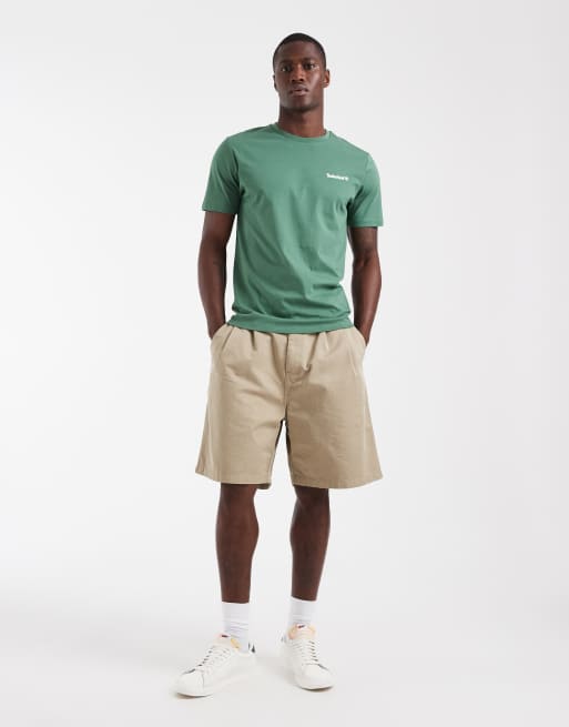 Timberland – Linear – T-Shirt in Myrtengrün mit Logoprint, 4 von 5