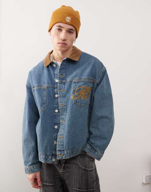 Timberland logo cuffed beanie in wheat, 3 of 3