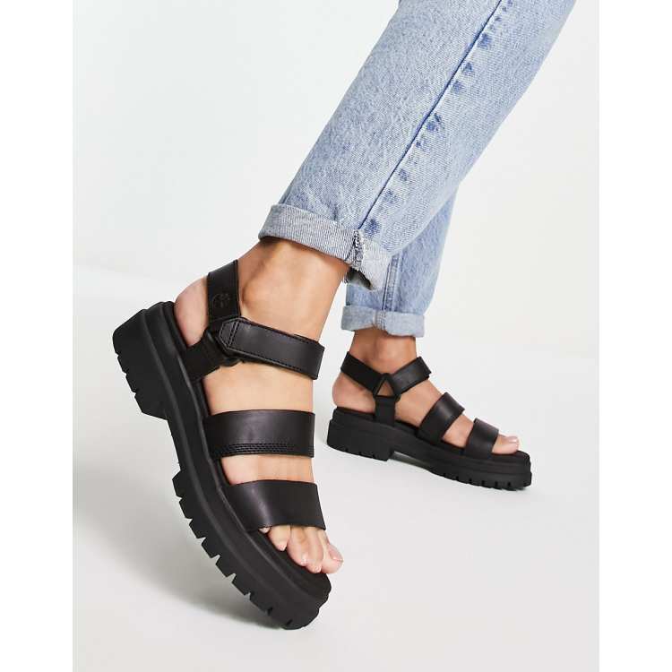 Timberland London Vibe 3 band sandals in black