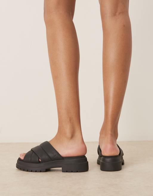Timberland – London Vibe – Riemchen-Sandalen in Triple-Schwarz, 3 von 4