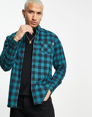 Timberland long sleeve check shirt in blue