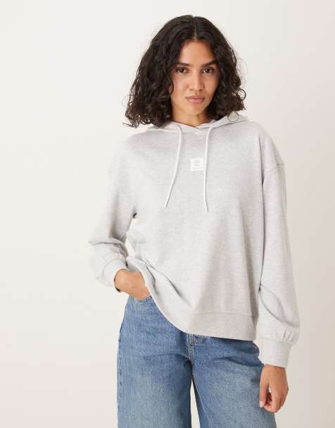 Timberland Loop back hoodie in light grey melange - view 1