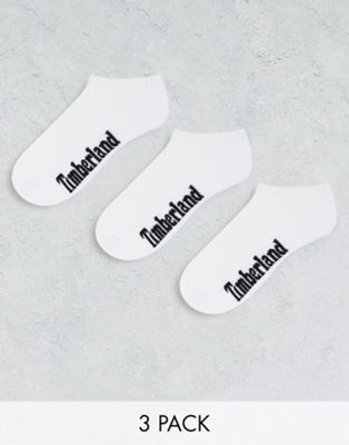Timberland 3 pack no show socks in white - ASOS Price Checker