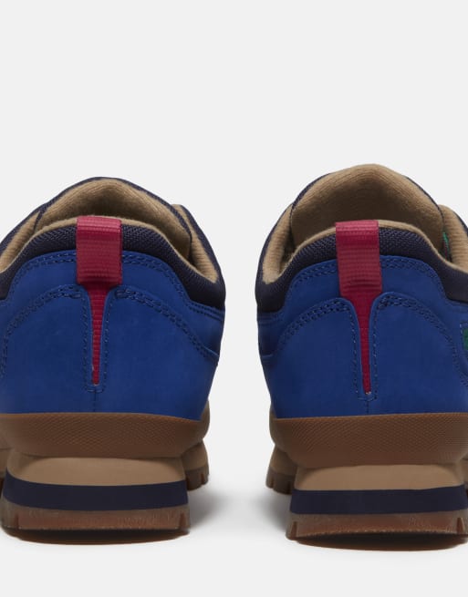Timberland Low lace up shoe in bright blue nubuck, 2 of 4