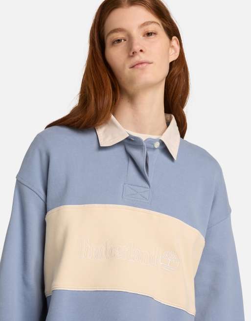 Timberland Lush rugby polo in stone wash, 3 of 4