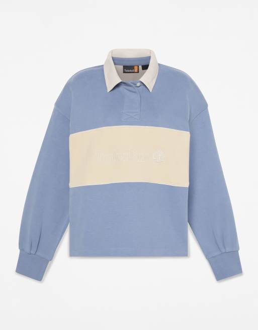 Timberland Lush rugby polo in stone wash, 4 of 4