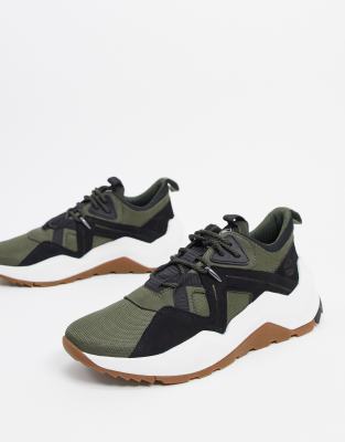 timberland green trainers