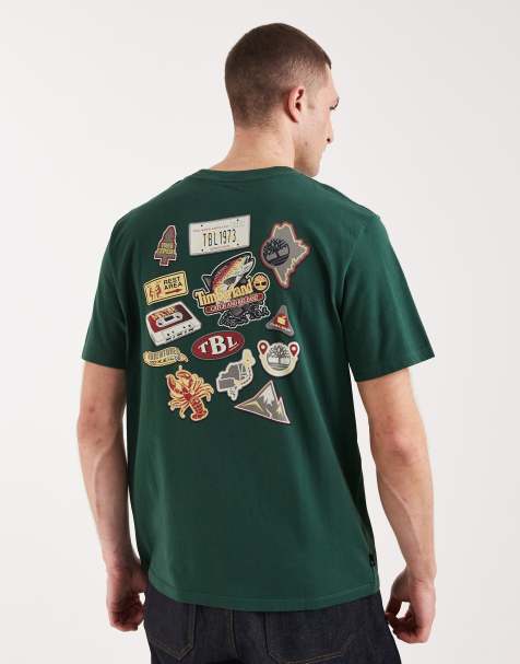 Timberland - Magnet - T-shirt à imprimé graphique au dos - Aiguille de pin - view 1
