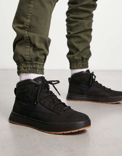 Timberland - Maple Grover Premium Sorte støvler i nubuck-læder