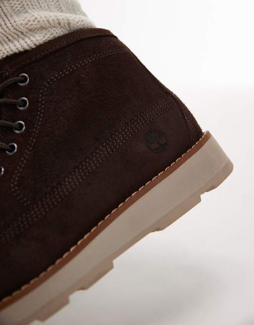 Timberland - Mellemhøje og mørkebrune chukka-støvler med snørebånd, 3 af 4