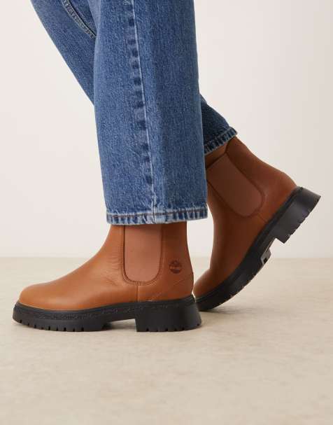 Timberland Mid chelsea boot in rust full grain - view 1