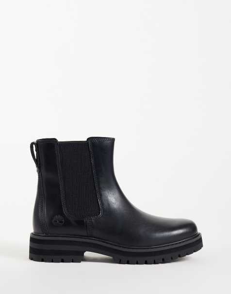 Timberland mid Chelsea boots in black - view 1