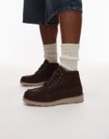 [Timberland] Timberland Mid chukka lace boots in dark brown suede 44 Dark Brown Suede