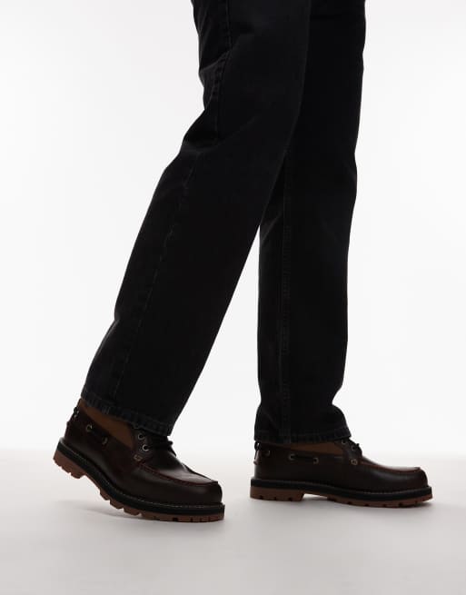 Timberland Mid lace boots in burgundy leather, 4 of 4