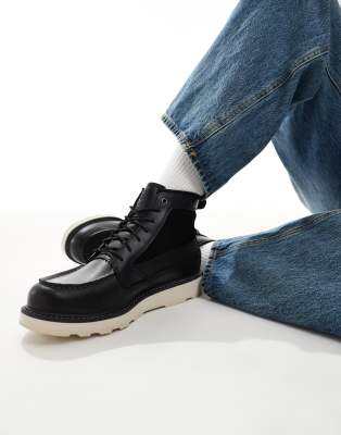  Mid lace-up waterproof boot  full grain