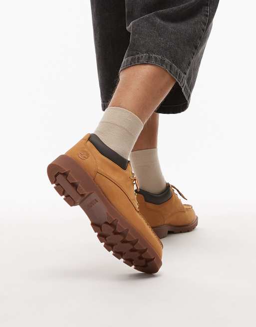 Timberland Mid lace-up waterproof shoes in wheat nubuck, 3 of 4