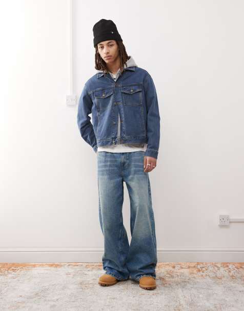 Timberland mid wash denim jacket in blue - view 1