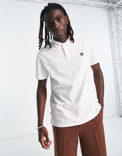 White shop timberland shirt