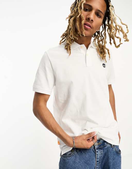 Timberland - Millers River - Polo met klein logo in wit