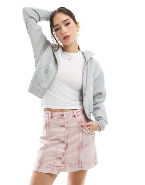 Timberland Mini skirt in peach pink wash - view 1