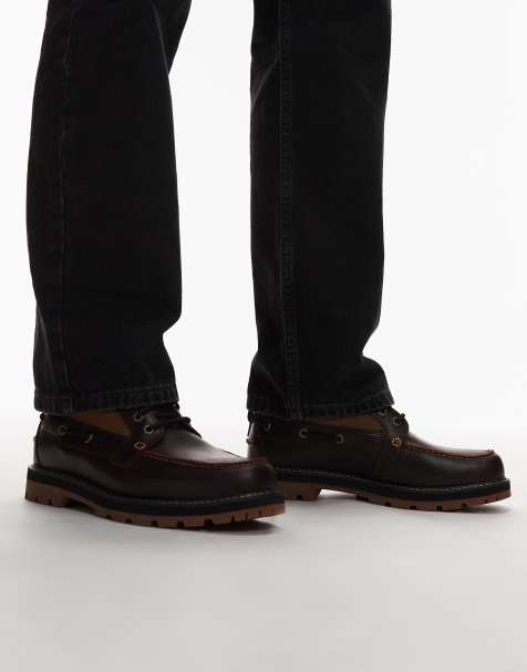 Timberland – Mittelhohe Schnürstiefel aus Leder in Burgunderrot - view 1