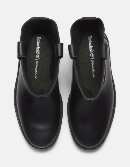 Timberland mittelhoher Schlupfstiefel in Schwarz aus Vollnarbenleder, 4 von 4