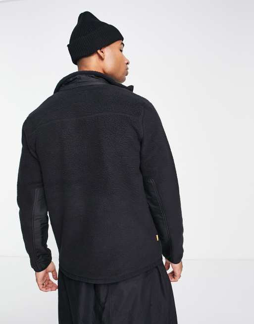 Timberland - Mix Media - Jack van sherpa fleece in zwart, 2 van 4