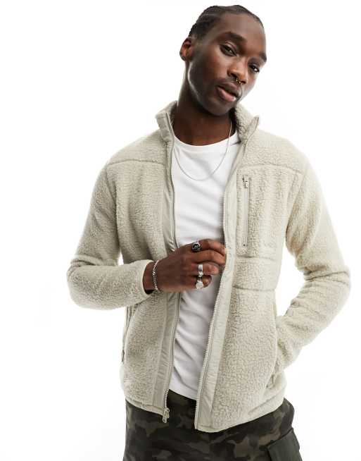 Grey on sale fleece cardigan