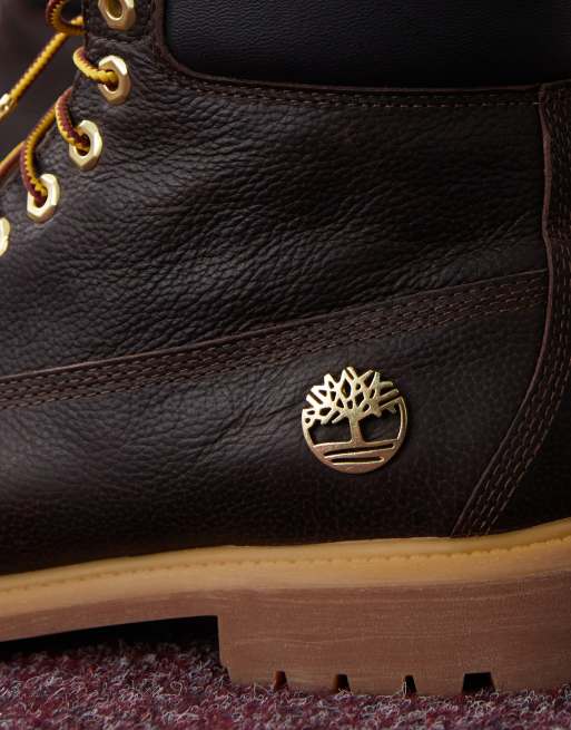 Timberland – Mörkbruna boots i läder, 6 tum, 3 av 4