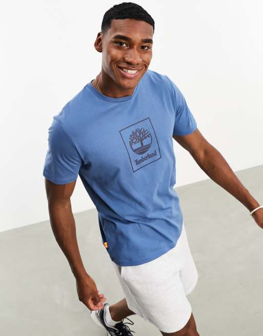 Timberland – Mountain – T-Shirt in Blau