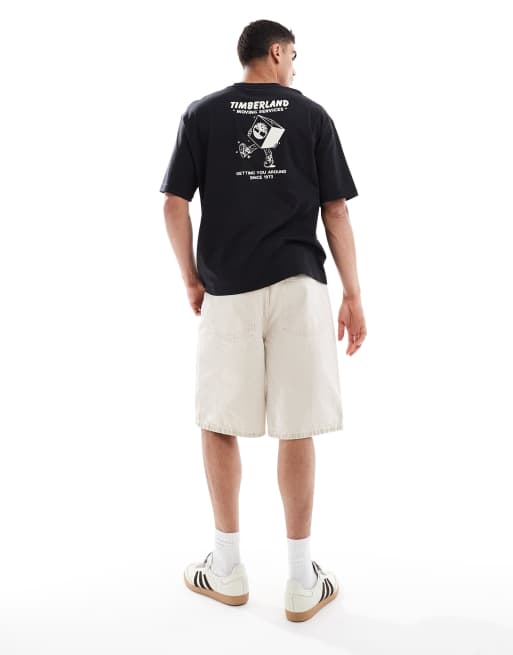 Timberland Moving Around back print t-shirt in black - Exclusive to ASOS, 2 of 4