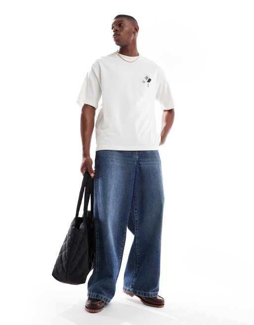 Timberland Moving Around backprint t-shirt in white - Exclusive to ASOS