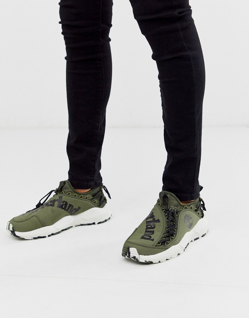 Timberland - mørkegrånne sneakers i ripcord-Grøn