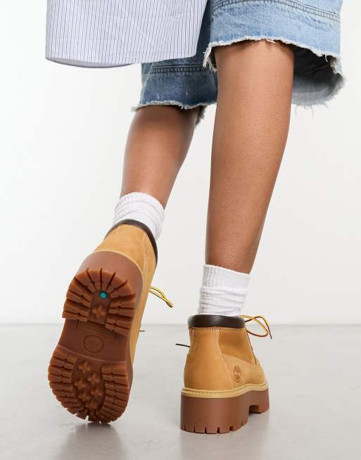 Timberland Nellie Bottines Chukka a plateforme de qualite superieure en cuir nubuck Ble ASOS