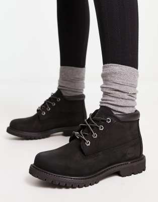 postura precedente Dar derechos Timberland nellie chukka boots in black nubuck leather | ASOS