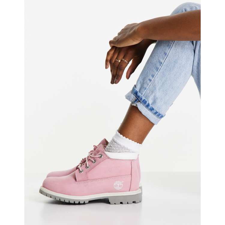 Pink nellie 2025 timberland boots