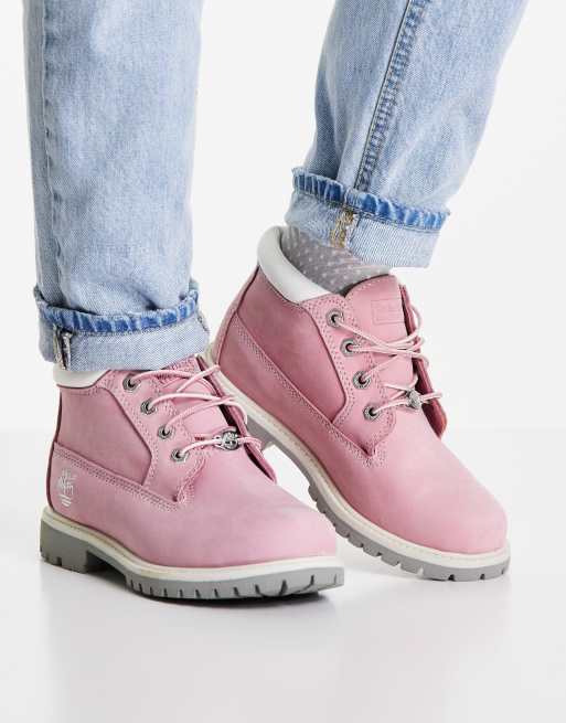 Pink nellie 2025 timberland boots