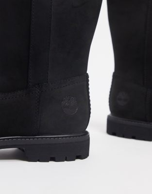 timberland black nellie pull on boots