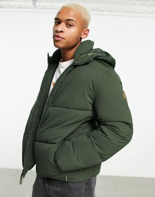 Timberland Neo Summit warmest quilted hooded jacket in green