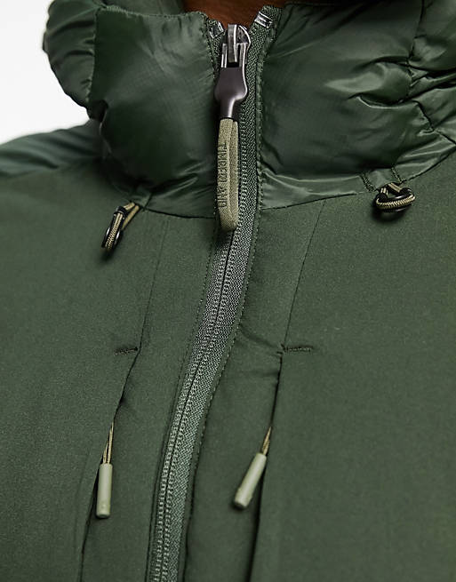 Opiaat Poging plakboek Timberland - Neo Summit - Warmste gewatteerde jas met capuchon in groen |  ASOS