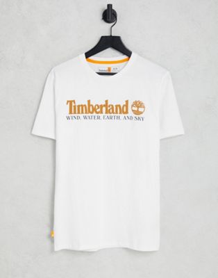 Timberland New Core front graphic t-shirt in white